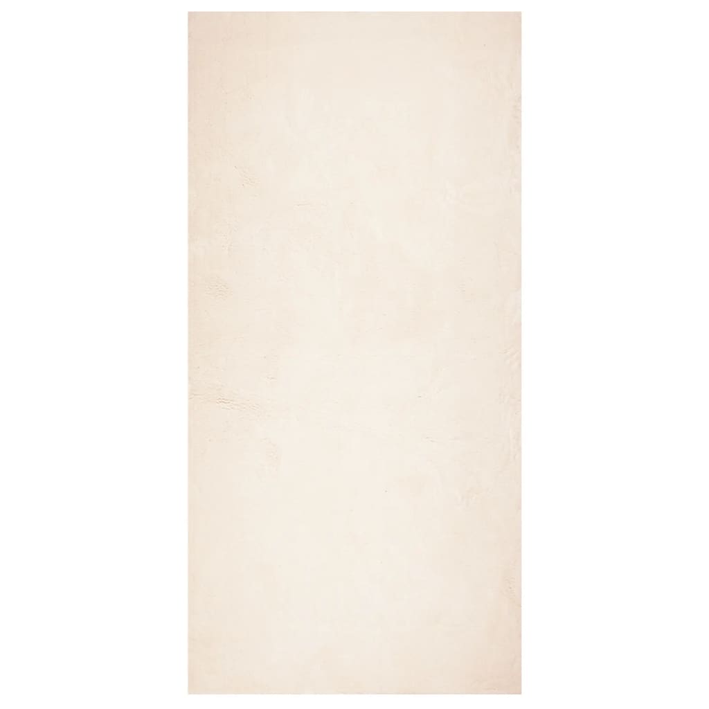 Tappeto a Pelo Corto HUARTE Morbido e Lavabile Beige 100x200 cm