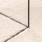 Tappeto a Pelo Corto HUARTE Morbido e Lavabile Beige 120x120 cm