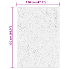 Tappeto a Pelo Corto HUARTE Morbido e Lavabile Beige 120x170 cm