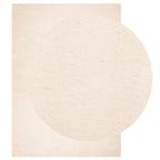 Tappeto a Pelo Corto HUARTE Morbido e Lavabile Beige 140x200 cm