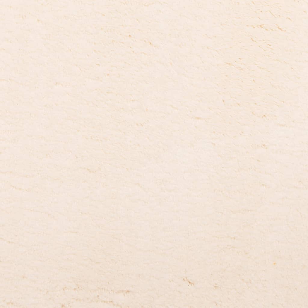 Tappeto a Pelo Corto HUARTE Morbido e Lavabile Beige 160x230 cm