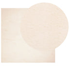 Tappeto a Pelo Corto HUARTE Morbido e Lavabile Beige 240x240 cm