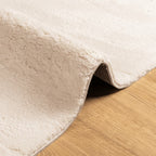 Tappeto a Pelo Corto HUARTE Morbido e Lavabile Beige 240x240 cm