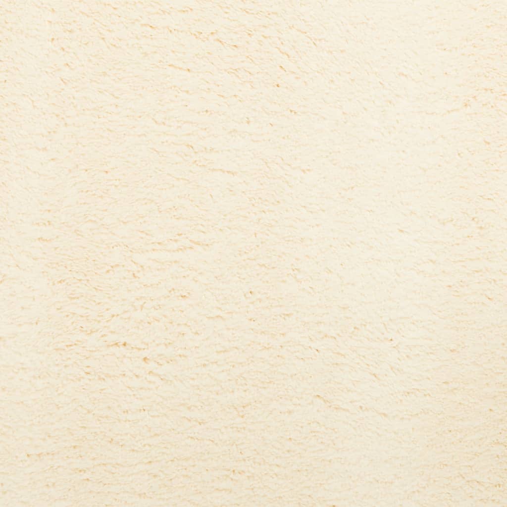 Tappeto a Pelo Corto HUARTE Morbido e Lavabile Crema 200x280 cm