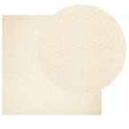 Tappeto a Pelo Corto HUARTE Morbido e Lavabile Crema 240x240 cm