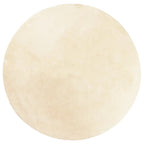 Tappeto a Pelo Corto HUARTE Morbido e Lavabile Crema Ø 160 cm