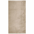 Tappeto a Pelo Corto HUARTE Morbido e Lavabile Sabbia 60x110 cm