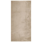 Tappeto a Pelo Corto HUARTE Morbido e Lavabile Sabbia 100x200cm