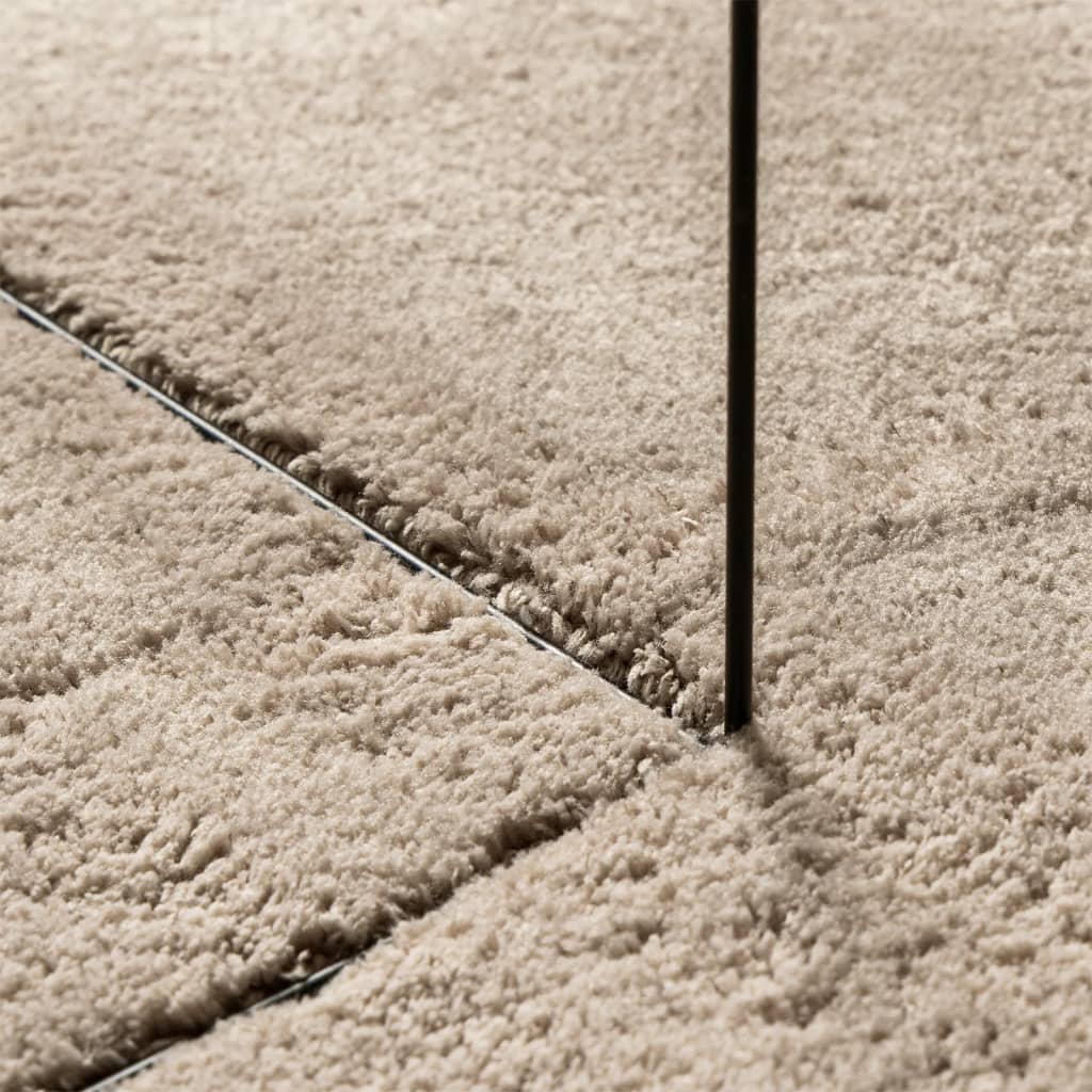 Tappeto a Pelo Corto HUARTE Morbido e Lavabile Sabbia 200x280cm