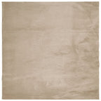 Tappeto a Pelo Corto HUARTE Morbido e Lavabile Sabbia 240x240cm