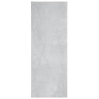 Tappeto a Pelo Corto HUARTE Morbido e Lavabile Grigio 80x200 cm