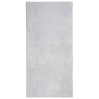 Tappeto a Pelo Corto HUARTE Morbido e Lavabile Grigio 100x200cm