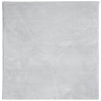 Tappeto a Pelo Corto HUARTE Morbido e Lavabile Grigio 160x160cm
