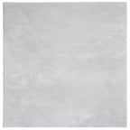 Tappeto a Pelo Corto HUARTE Morbido e Lavabile Grigio 240x240cm