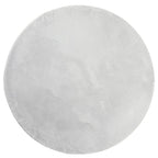 Tappeto a Pelo Corto HUARTE Morbido e Lavabile Grigio Ø 120 cm