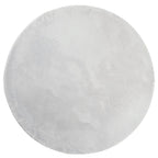 Tappeto a Pelo Corto HUARTE Morbido e Lavabile Grigio Ø 200 cm