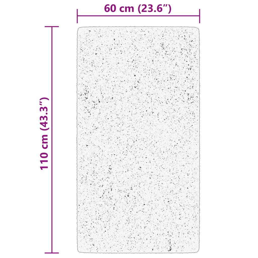 Tappeto Pelo Corto HUARTE Morbido Lavabile Verde Bosco 60x110cm