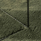 Tappeto Pelo Corto HUARTE Morbido Lavabile Verde Bosco 80x250cm