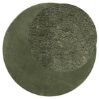 Tappeto Pelo Corto HUARTE Morbido Lavabile Verde Bosco Ø 100 cm