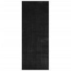 Tappeto a Pelo Corto HUARTE Morbido e Lavabile Nero 80x200 cm