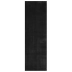 Tappeto a Pelo Corto HUARTE Morbido e Lavabile Nero 80x250 cm