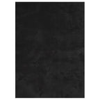 Tappeto a Pelo Corto HUARTE Morbido e Lavabile Nero 140x200cm