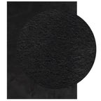 Tappeto a Pelo Corto HUARTE Morbido e Lavabile Nero 160x230cm