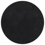 Tappeto a Pelo Corto HUARTE Morbido e Lavabile Nero Ø 120 cm