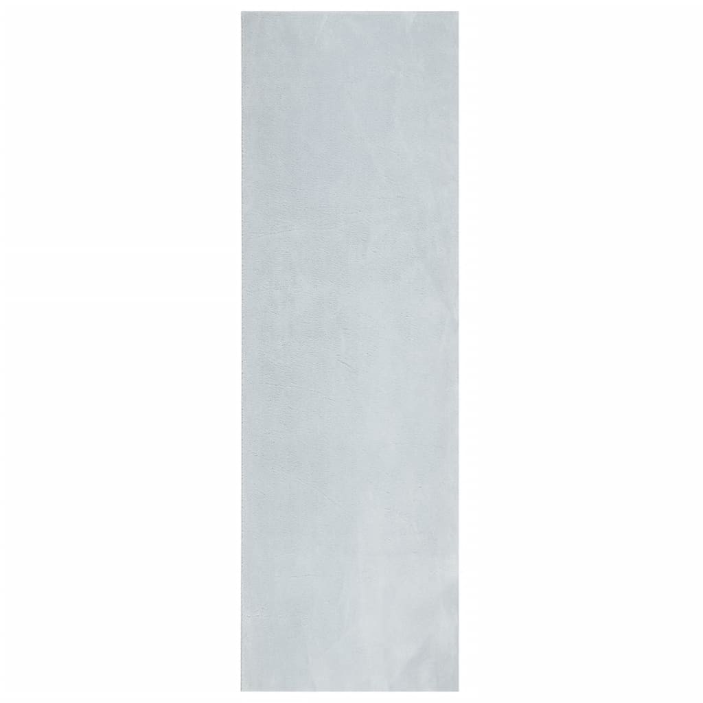 Tappeto a Pelo Corto HUARTE Morbido e Lavabile Blu 80x250 cm