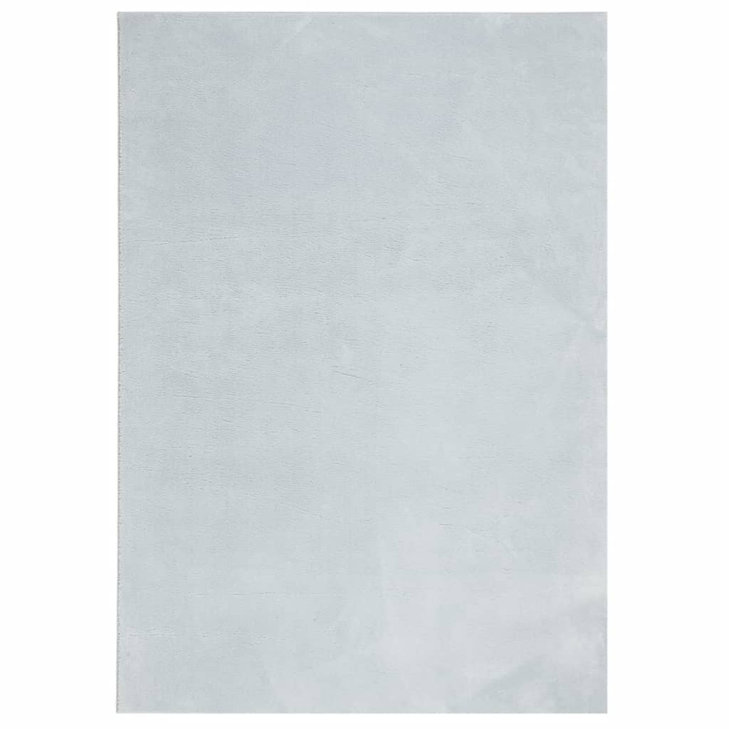 Tappeto a Pelo Corto HUARTE Morbido e Lavabile Blu 140x200 cm