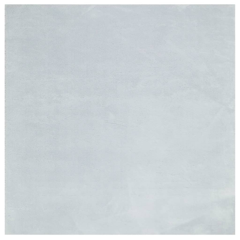 Tappeto a Pelo Corto HUARTE Morbido e Lavabile Blu 160x160 cm
