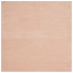 Tappeto a Pelo Corto HUARTE Morbido e Lavabile Rosato 200x200cm