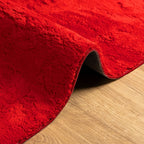 Tappeto a Pelo Corto HUARTE Morbido e Lavabile Rosso 200x280cm