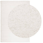 Tappeto Shaggy PAMPLONA a Pelo Lungo Moderno Crema 120x170 cm