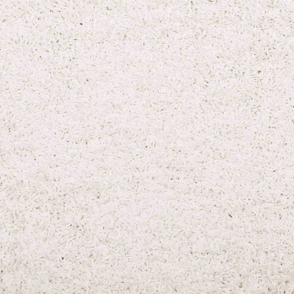 Tappeto Shaggy PAMPLONA a Pelo Lungo Moderno Crema 120x170 cm