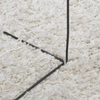 Tappeto Shaggy PAMPLONA a Pelo Lungo Moderno Grigio 140x200 cm