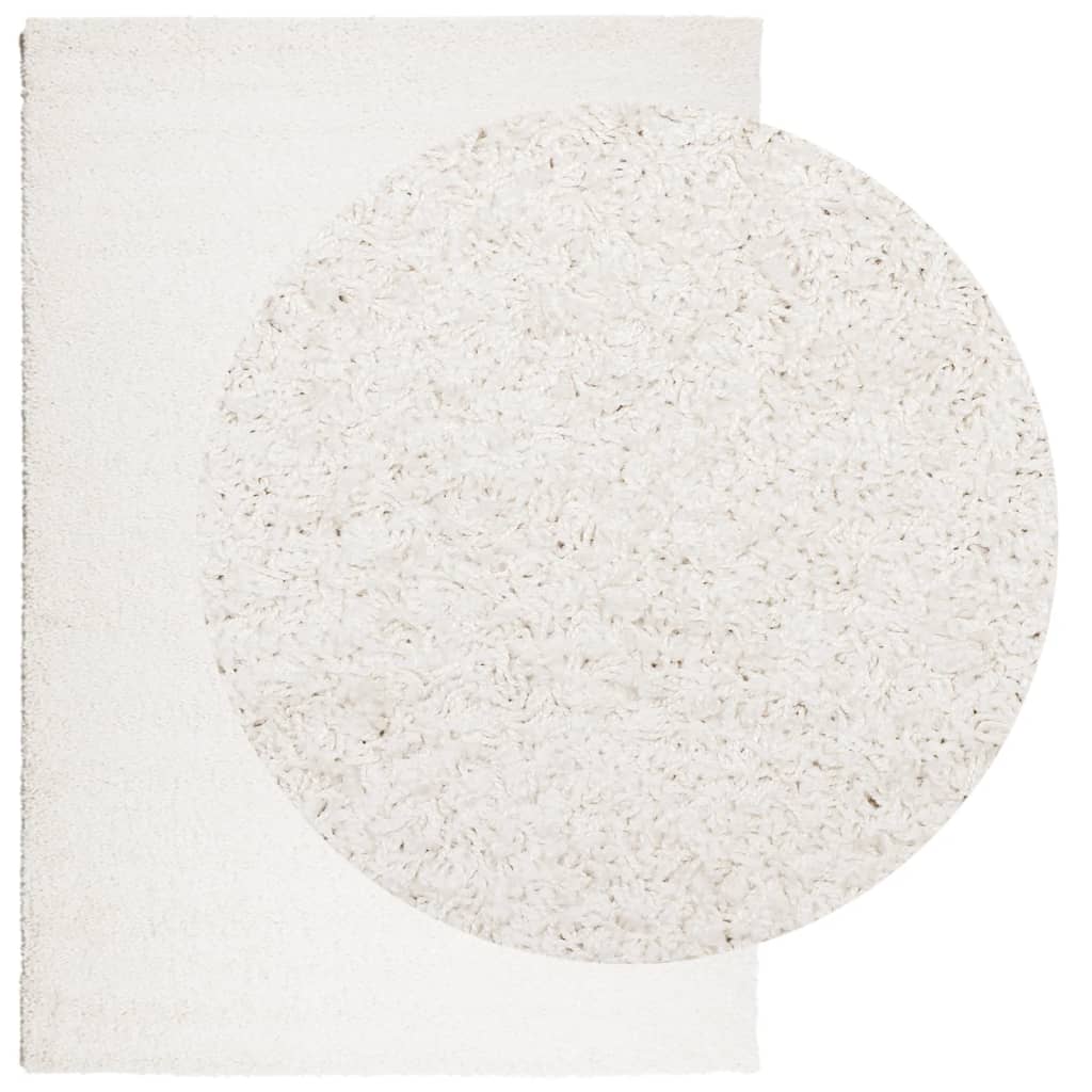 Tappeto Shaggy PAMPLONA a Pelo Lungo Moderno Crema 160x230 cm