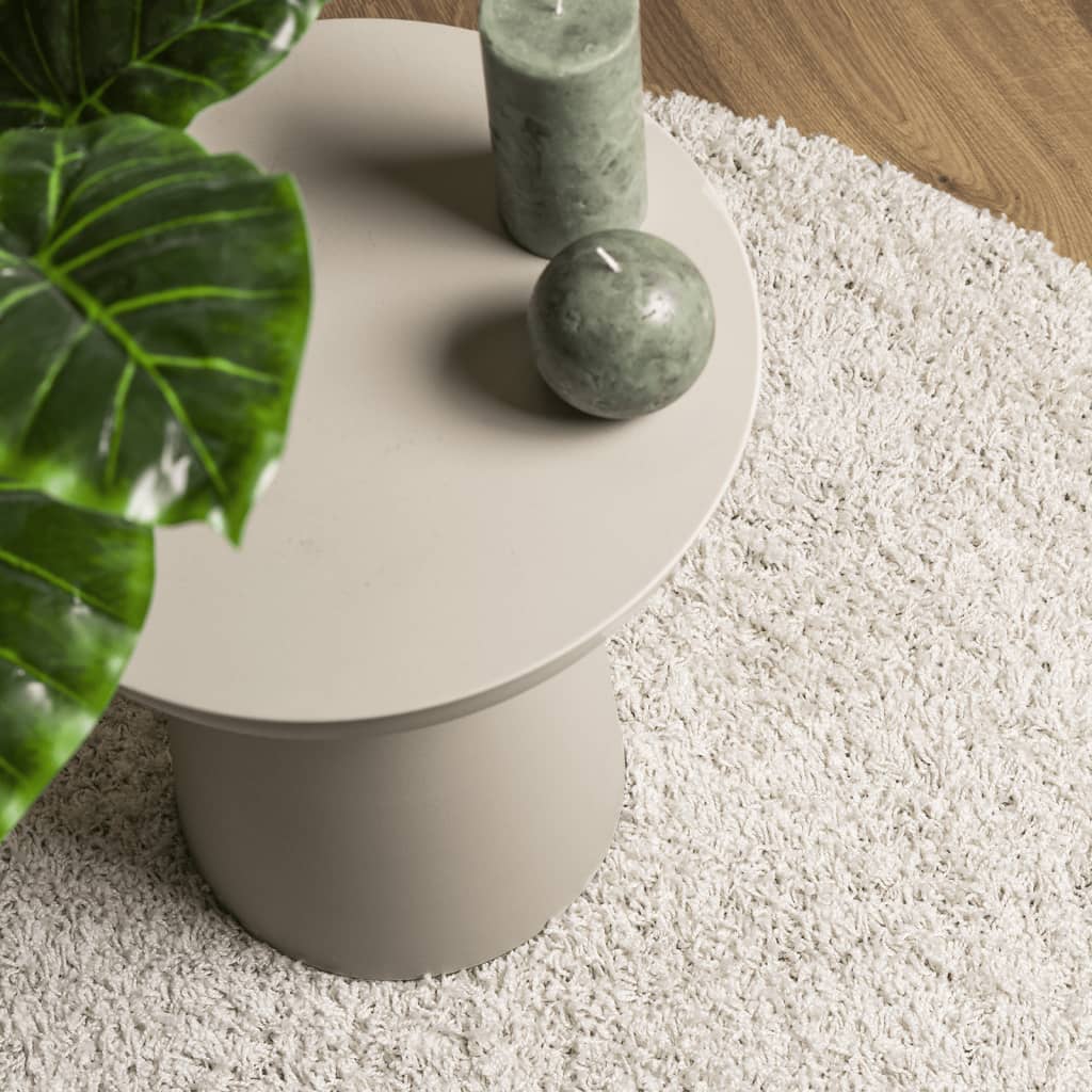 Tappeto Shaggy PAMPLONA a Pelo Lungo Moderno Crema 160x230 cm