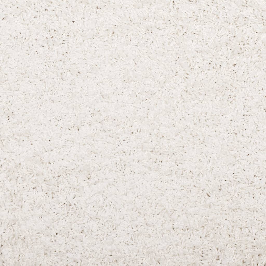 Tappeto Shaggy PAMPLONA a Pelo Lungo Moderno Crema 160x230 cm