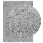 Tappeto Shaggy PAMPLONA a Pelo Lungo Moderno Grigio 140x200 cm