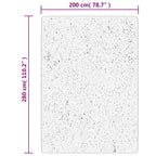 Tappeto Shaggy PAMPLONA a Pelo Lungo Moderno Grigio 200x280 cm