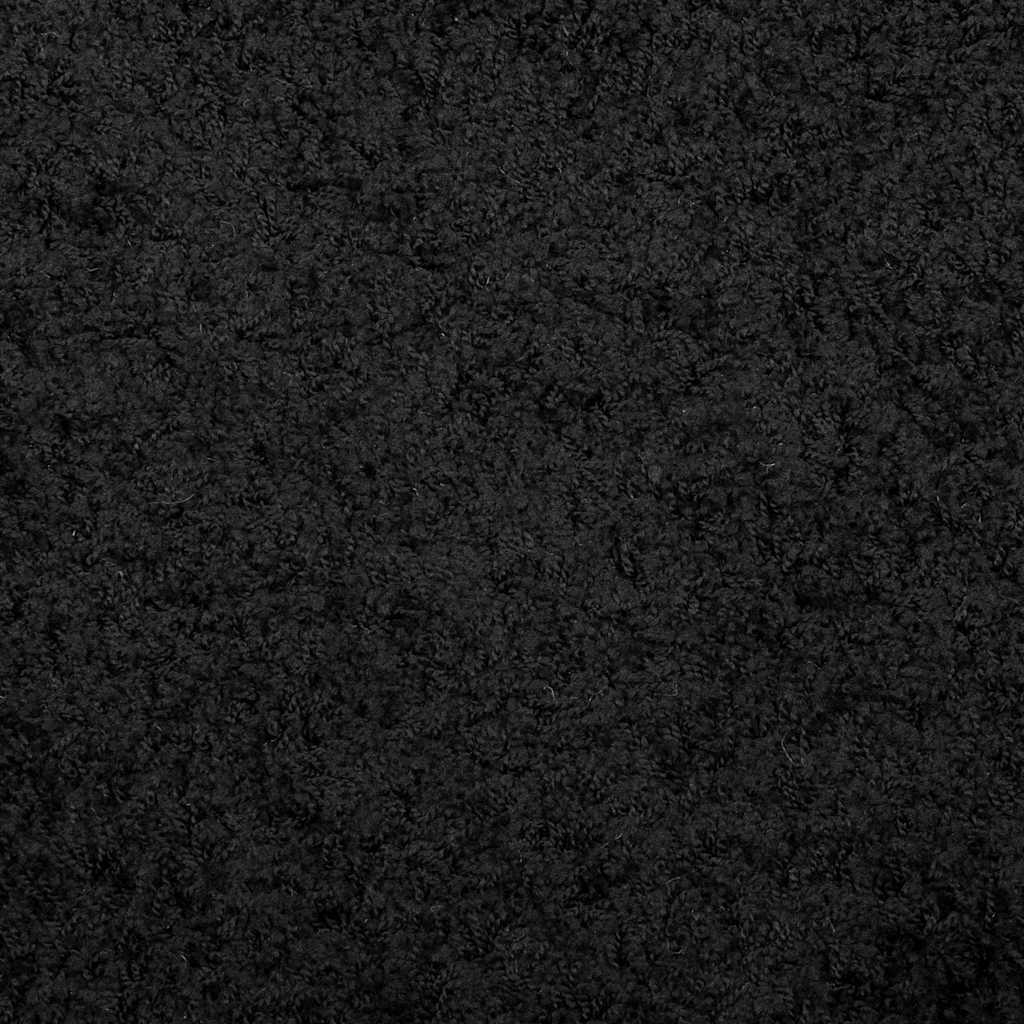 Tappeto Shaggy PAMPLONA a Pelo Lungo Moderno Nero 140x200 cm