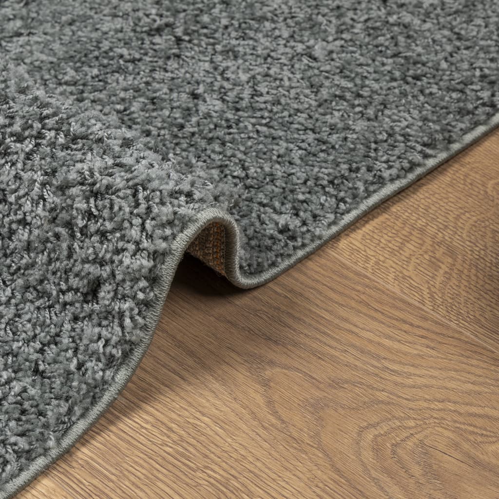 Tappeto Shaggy PAMPLONA a Pelo Lungo Moderno Verde 80x200 cm