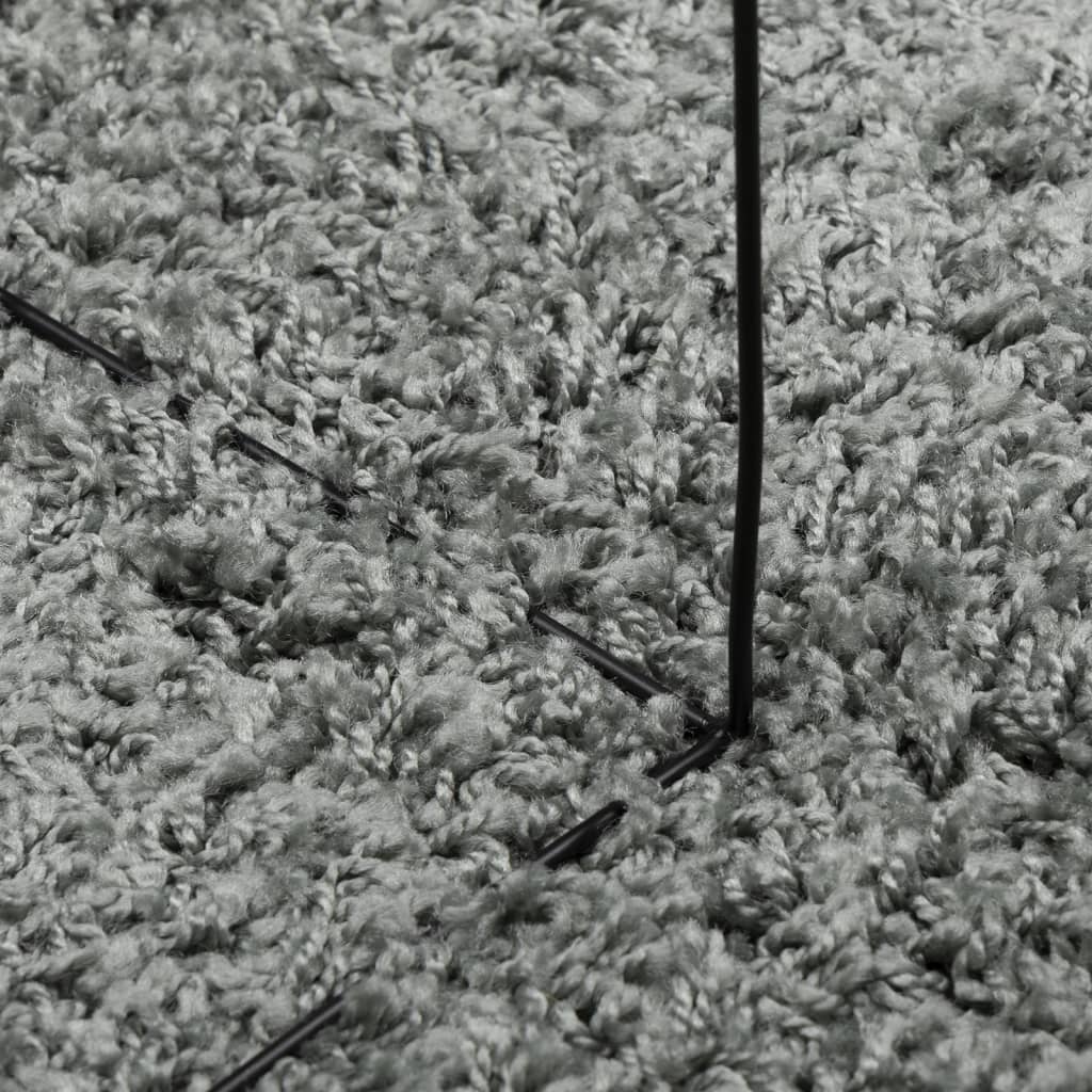 Tappeto Shaggy PAMPLONA a Pelo Lungo Moderno Verde 140x200 cm