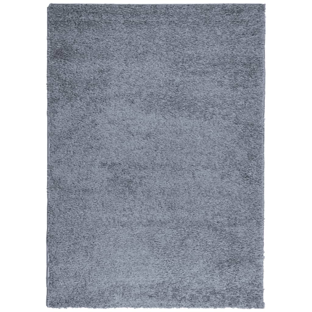 Tappeto Shaggy PAMPLONA a Pelo Lungo Moderno Blu 240x340 cm