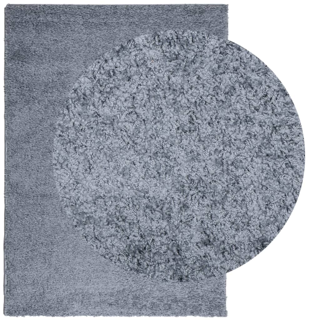 Tappeto Shaggy PAMPLONA a Pelo Lungo Moderno Blu 240x340 cm