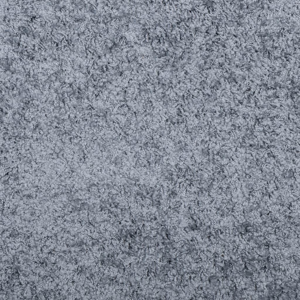 Tappeto Shaggy PAMPLONA a Pelo Lungo Moderno Blu Ø 100 cm