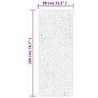 Tappeto Shaggy PAMPLONA a Pelo Lungo Moderno Oro 80x200 cm