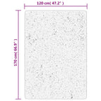 Tappeto Shaggy PAMPLONA a Pelo Lungo Moderno Oro 120x170 cm
