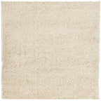 Tappeto Shaggy PAMPLONA a Pelo Lungo Moderno Oro 160x160 cm